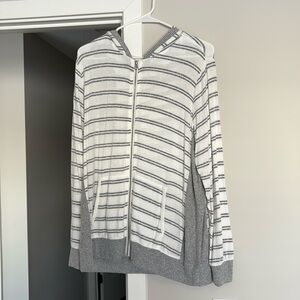 Cute, soft zip up with pockets, hood!